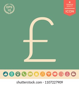 Sterling symbol icon
