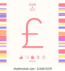Sterling symbol icon