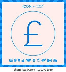 Sterling symbol icon