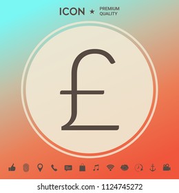 Sterling symbol icon