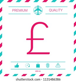 Sterling symbol icon