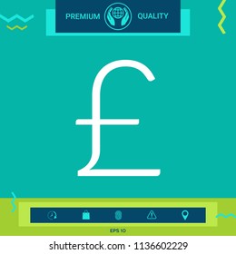 Sterling symbol icon