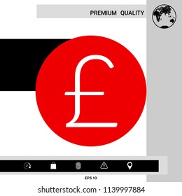 Sterling symbol icon