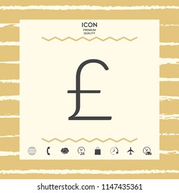 Sterling symbol icon