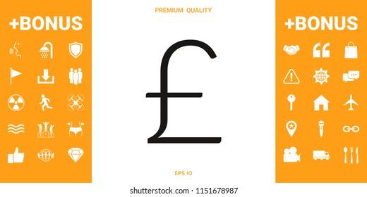 Sterling symbol icon
