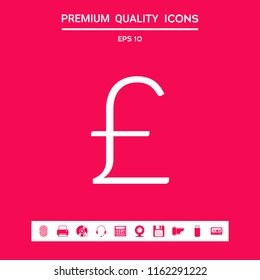 Sterling symbol icon