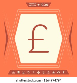 Sterling symbol icon