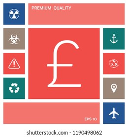 Sterling symbol icon