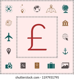 Sterling symbol icon