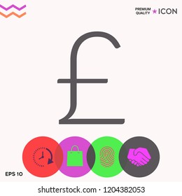 Sterling symbol icon