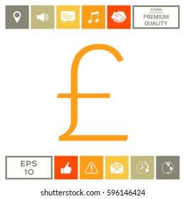 Sterling symbol icon