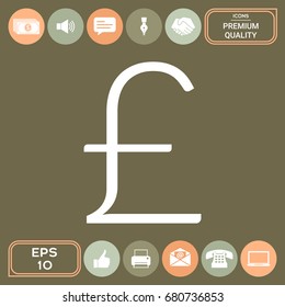 Sterling symbol icon