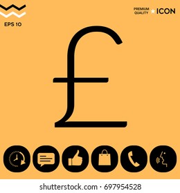 Sterling symbol icon