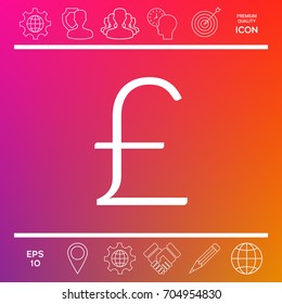 Sterling symbol icon
