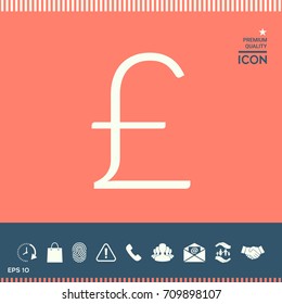 Sterling symbol icon