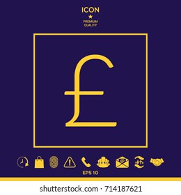 Sterling symbol icon
