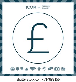 Sterling symbol icon