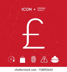 Sterling symbol icon