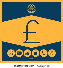 Sterling symbol icon