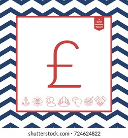 Sterling symbol icon
