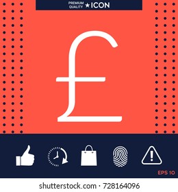 Sterling symbol icon