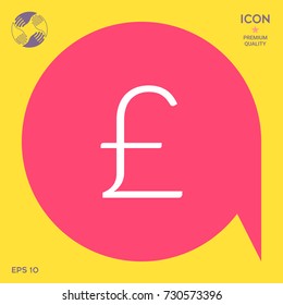 Sterling symbol icon