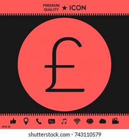 Sterling symbol icon