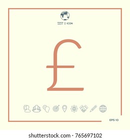 Sterling symbol icon