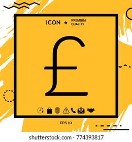 Sterling symbol icon