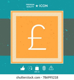 Sterling symbol icon