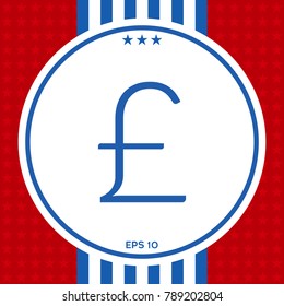 Sterling symbol icon