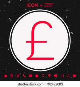 Sterling symbol icon