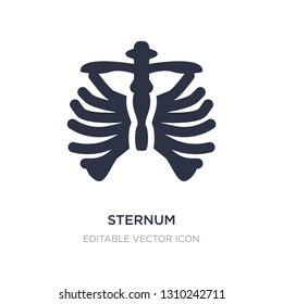 Sternum Icon On White Background. Simple Element Illustration From Medical Concept. Sternum Icon Symbol Design.