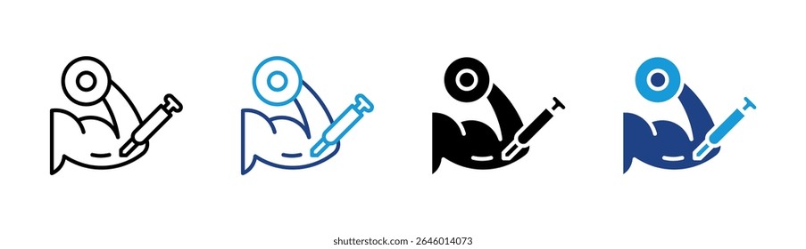 Steroid Injection Icon Element For Design