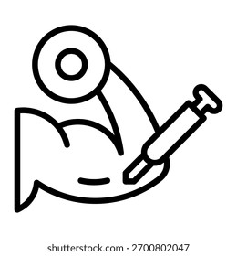 Steroid Injection Icon Element For Design
