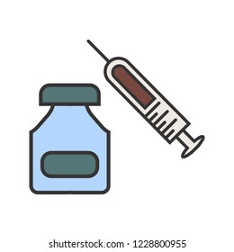 steroids Line filled multi color icon