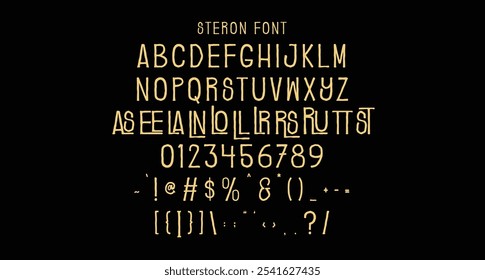 Steron is a rough vintage display sans font. With smooth stroke, fun character with a bit of ligatures. To give you an extra creative work.
