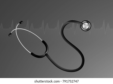 Stethoscope 3D illustration