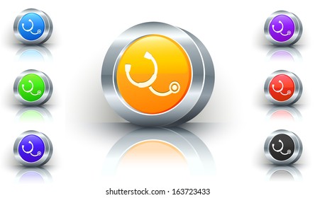 Stethoscope Color Button Set
