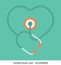 Stethoscope Concept Vector Illustration