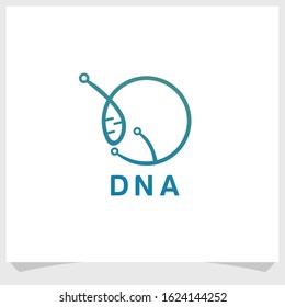 stethoscope and DNA icon logo design vector, medical logo design template