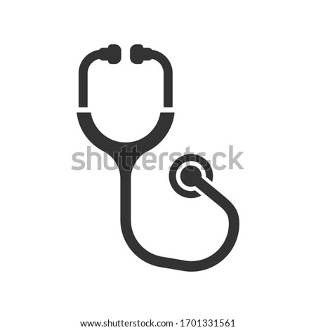 Stethoscope, doctor Icon, vector graphics