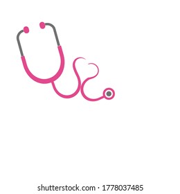 Stethoscope doctor illustration vector logo design medical and healthcare doctor symbols pharmacy and clinic graphics art.