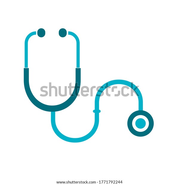 Stethoscope Doctor Illustration Vector Logo Design Stock Vector ...