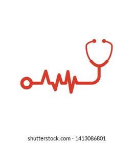 Stethoscope doctor logo, Medical and Healthcare pharmacy logo design template. medicine logo, medical icon. Logo design template for clinic.