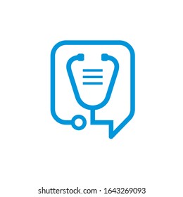 stethoscope document logo design simple modern