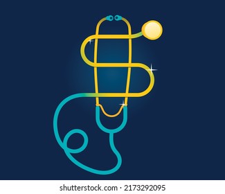 Stethoscope In Dollar Composition. Healthcare Costs And The High Price Of Quality Health Care Insurance Concept. Vector Illustration