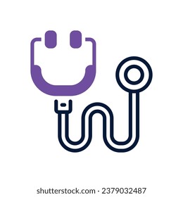 Stethoskop-Doppeltonsymbol. Vektorsymbol für Ihre Website, Ihr Handy, Ihre Präsentation und Ihr Logo-Design.