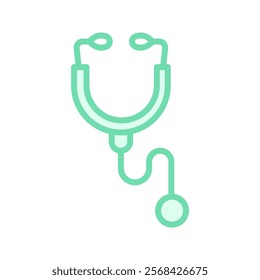 Stethoscope duotone line icon , vector, pixel perfect, illustrator file