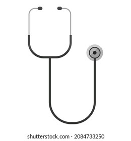 stethoscope flat clipart vector illustration